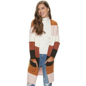 Juniors' SO® Open-Front Cardigan